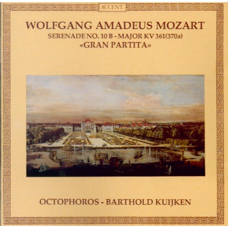 MOZART - Octophoros - Sérénade n°10, pour instruments à vent en si bémol..